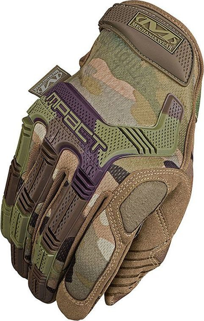 Doreza taktike Mechanix Wear M-Pact MultiCam, mbrojtje nyjesh, pëllëmbë sintetike, kamufllazh