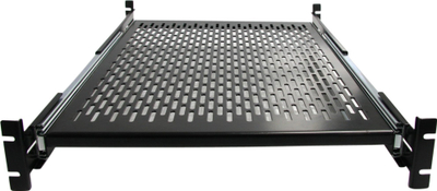 Rafth serveri StarTech.com 2U, rrëshqitës, 19", deri 23kg, i zi