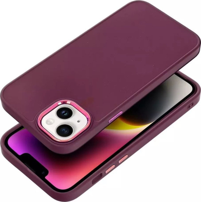 Cover telefoni për iPhone 14 Plus, TPU, me mbrojtje kamerash, vjollcë e errët
