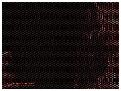 Mouse pad gaming Esperanza Flame Maxi EGP103R, i madh, i zi me të kuqe