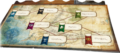 Lojë tavoline Rebel Lord of the Rings Duel for Middle Earth, për 2 lojtarë, edicioni gjerman