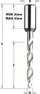 Freza stërvitëse CMT 314.030.22, diametër 3mm, bosht 10x30mm, rrotullim majtas