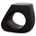 Stol dhome ndenjjeje Lans, fiber cement, 58x28x45.5 cm, i zi