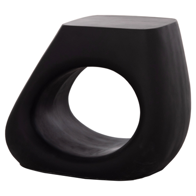 Stol dhome ndenjjeje Lans, fiber cement, 58x28x45.5 cm, i zi