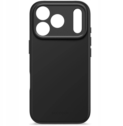 Koverte silikoni Decoded për iPhone 17 Pro, pajtohet me MagSafe, Phantom Black