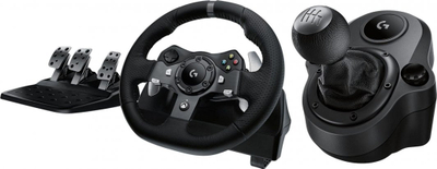 Set Logitech G920 Driving Force (timon + pedale + ndërrues i shpejtësisë) 