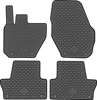 Tapete gome Gumarny Zubri Volvo XC60 2009-2017, set 4 copë, të zeza