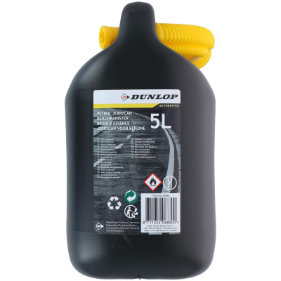 Kanoçe karburanti Dunlop 6880, 5L, plastike, e zezë