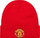 Kapelë beanie New Era Core Cuff, Manchester United FC, akrilik, e kuqe