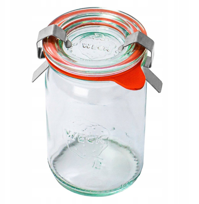 Set kavanozash Weck Mini Cylinder, 145 ml, 12 copë, qelq transparent