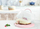 Enë për torte Plast Team, transparente/e hirtë