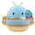 Lodër pellushi Squishmallows Queen Bee, 14", super e butë, blu me ari