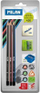 Set lapsash trekëndorë Milan 154505, 3 cope, me gomë dhe mprehëse katrore