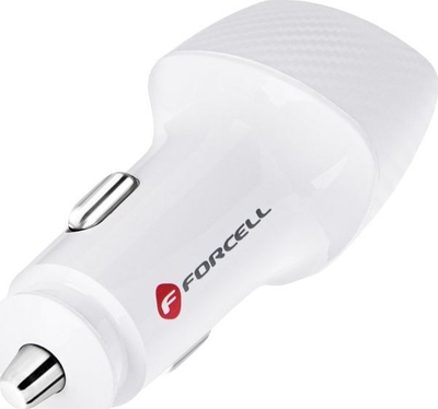 Karikues veture ForCell Carbon CC50-1A1C, 38W, PD 20W, QC 3.0, i bardhë