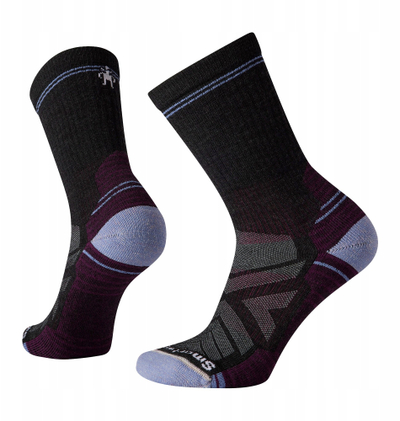 Çorape Smartwool Hike Light Cushion Crew për gra, për ecje, madhësia L, ngjyrë charcoal