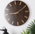 Orë muri Stylish, 40 cm, MDF edhe metal, ngjyrë druri me ari