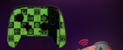 Контролер PDP Rematch Glow in the Dark, Безжичен, шарен