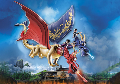 Set lodrash Playmobil Dragons The Nine Realms Wu &amp; Wei me Jun, 40 pjesë, shumëngjyrësh
