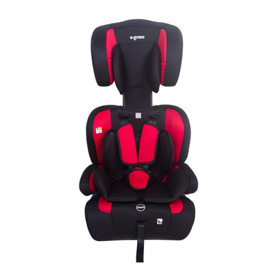 Sedilje auto U-grow R129 i-Size, 76-150 cm, 15 muaj-12 vjeç, e kuqe e zezë