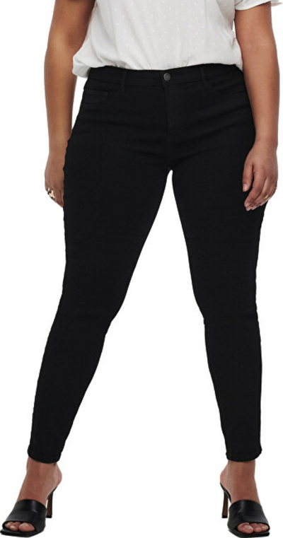 Xhinse ONLY CARMAKOMA CARSTORM Skinny Fit, të zi