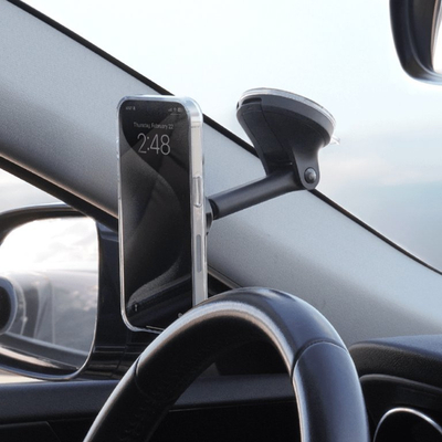 Mbajtës telefoni IOttie ITap 3, për xham dhe pult, MagSafe, i zi
