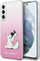 Kapak telefoni Karl Lagerfeld KLHCS22MCFNRCPI Choupette Eat, Samsung Galaxy S22+, hardcase, rozë