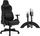 Karrige gaming SENSE7 Sentinel, material pëlhure, mbështetëse krahësh të rregullueshme, e zezë