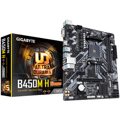 Pllakë amë Gigabyte B450M H AMD B450 Socket AM4 micro ATX