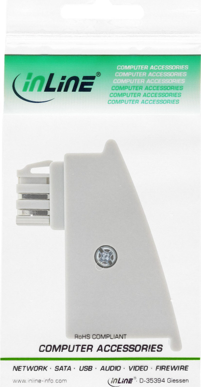 Adapter DSL InLine TAE F, RJ45 8P2C, gri