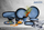 Set 6 pjatancash ovale Heinner Serenity, 20 cm, qeramike, blu e zezë