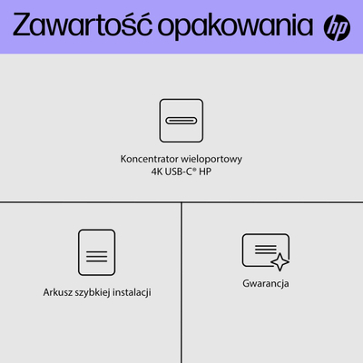 Qendër USB-C HP 4K Multiport Hub, 65W, e zezë