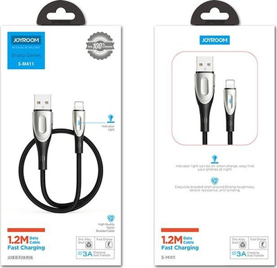 Kabllo karikimi Joyroom S-M411, USB-A në Lightning, 3m, e zezë