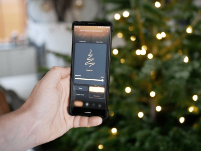 Drita dekorative Woox WiFi, 400 LED, 20m, të bardha të ngrohta