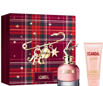 Set parfum për femra Jean Paul Gaultier Scandal, EDP + losion trupi, rozë