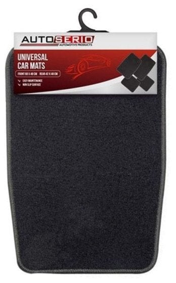 Tapeta veture Autoserio THM-27839/1, set 4 copë, material tekstili, ngjyrë e errët