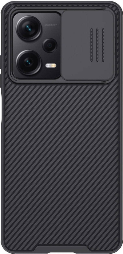 Këllëf telefoni Nillkin CamShield Pro për Redmi Note 12 Pro Plus, kapak rrëshqitës kamere, i fortë ndaj goditjeve, i zi