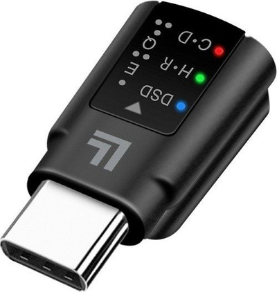 Adapter audio LogiLink USB C DAC, USB C në 3.5 mm, i zi
