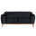 Divan-Shtrat 2 ulëse BENNINGTON, 180×95×80 cm HM3250.01, zezë