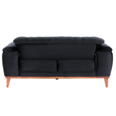 Divan-Shtrat 2 ulëse BENNINGTON, 180×95×80 cm HM3250.01, zezë