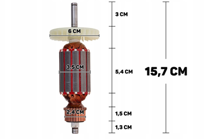Rotor sharrë elektrike GEKO G83008, dizajn kompakt, material i qëndrueshëm