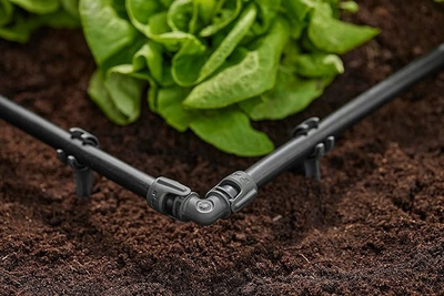 Lidhës këndor Gardena Micro Drip, 13 mm 1/2", i zi