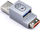 Adapter USB Smart Keeper Basic Data Blocker, portë USB A, gri portokalli