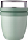 Enë drekë Mepal Ellipse Lunch Pot, 2 ndarje, plastikë pa BPA, jeshile Nordic Sage