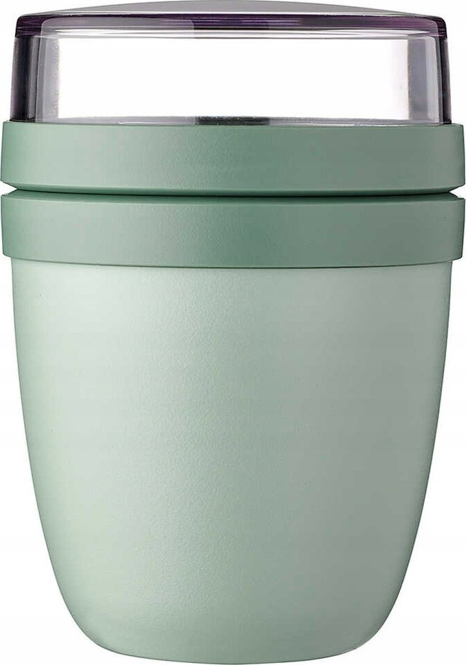 Enë drekë Mepal Ellipse Lunch Pot, 2 ndarje, plastikë pa BPA, jeshile Nordic Sage
