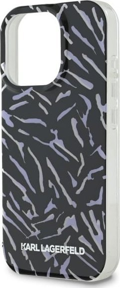 Kapak telefoni Karl Lagerfeld KLHCP16LHZBPKCCU, për iPhone 16 Pro 6.3", me rrip, zebër vjollcë