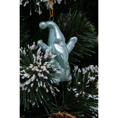 Stoli për pemë Saska Garden Christmas Ceramic Santa, qeramikë, 7.8 cm, i bardhë