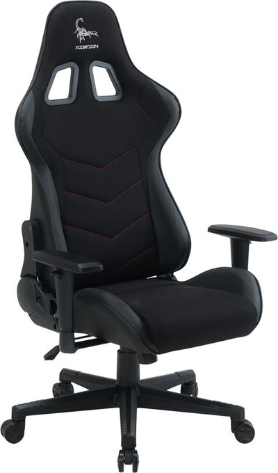 Karrige gaming Gembird Scorpion 06X, material tekstili, e zezë