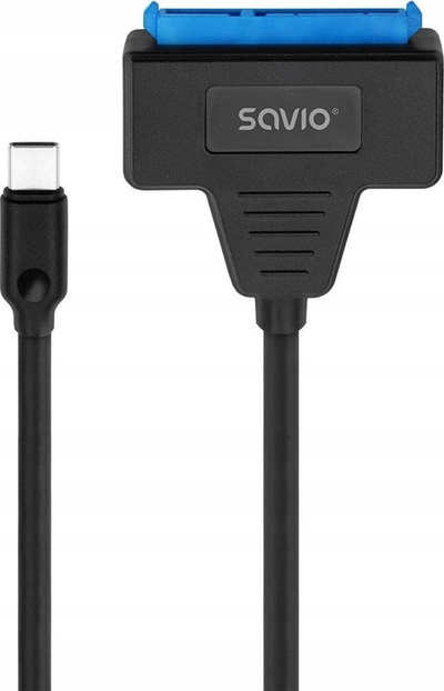 Adapter për disk 2.5" Savio AK-69, USB C 3.1 Gen 1, SATA, i zi