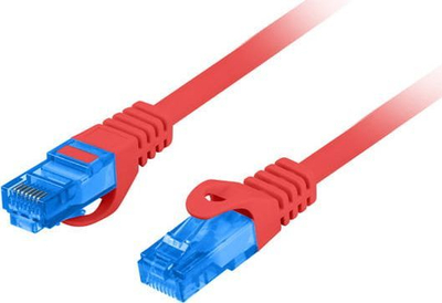 Kabllo Lanberg Patchord, CAT.6A S, 1m, e kuqe 