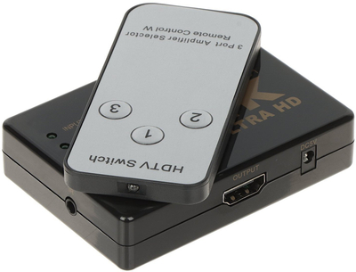 Ndrrus HDMI Unitek HDMI SW 3/1 IR 4K, 3 porta, 4K, i zi